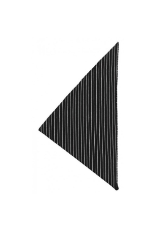 Dreiecktuch VIENNA 100 - schwarz/weiß gestreift