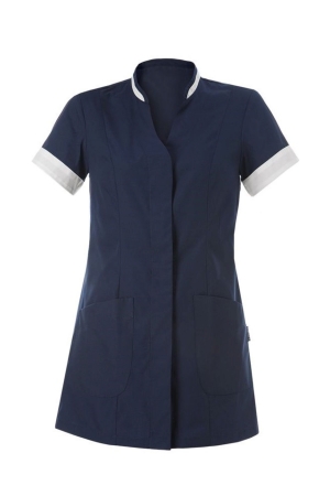 Casacca donna AURELIA - blu scuro con profilo bianco