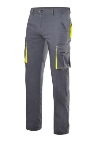 Pantalone CANADA STRETCH 3008S - grigio scuro/giallo acido