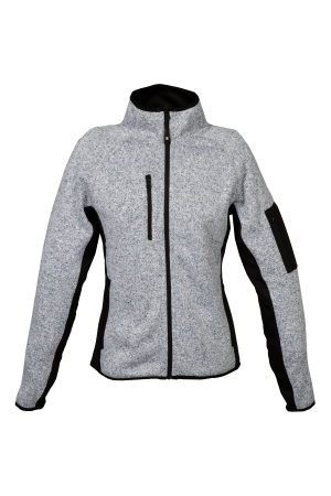 Giacca pile MONVISO LADY - grigio melange