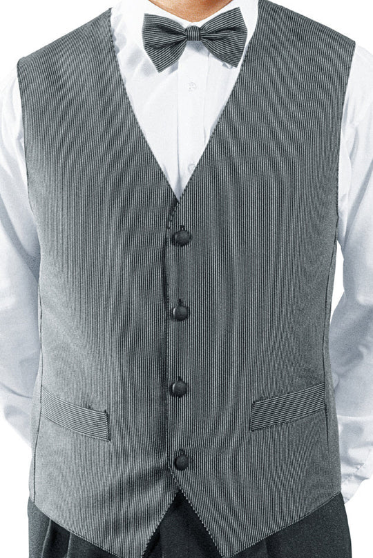 Kellnergilet UNISEX eng gestreift