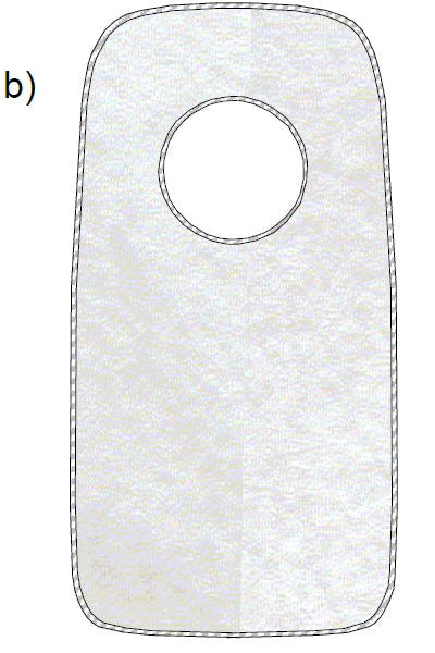Bavaglia adulto FROTTEE - 100% cotone - 400 gr/m²